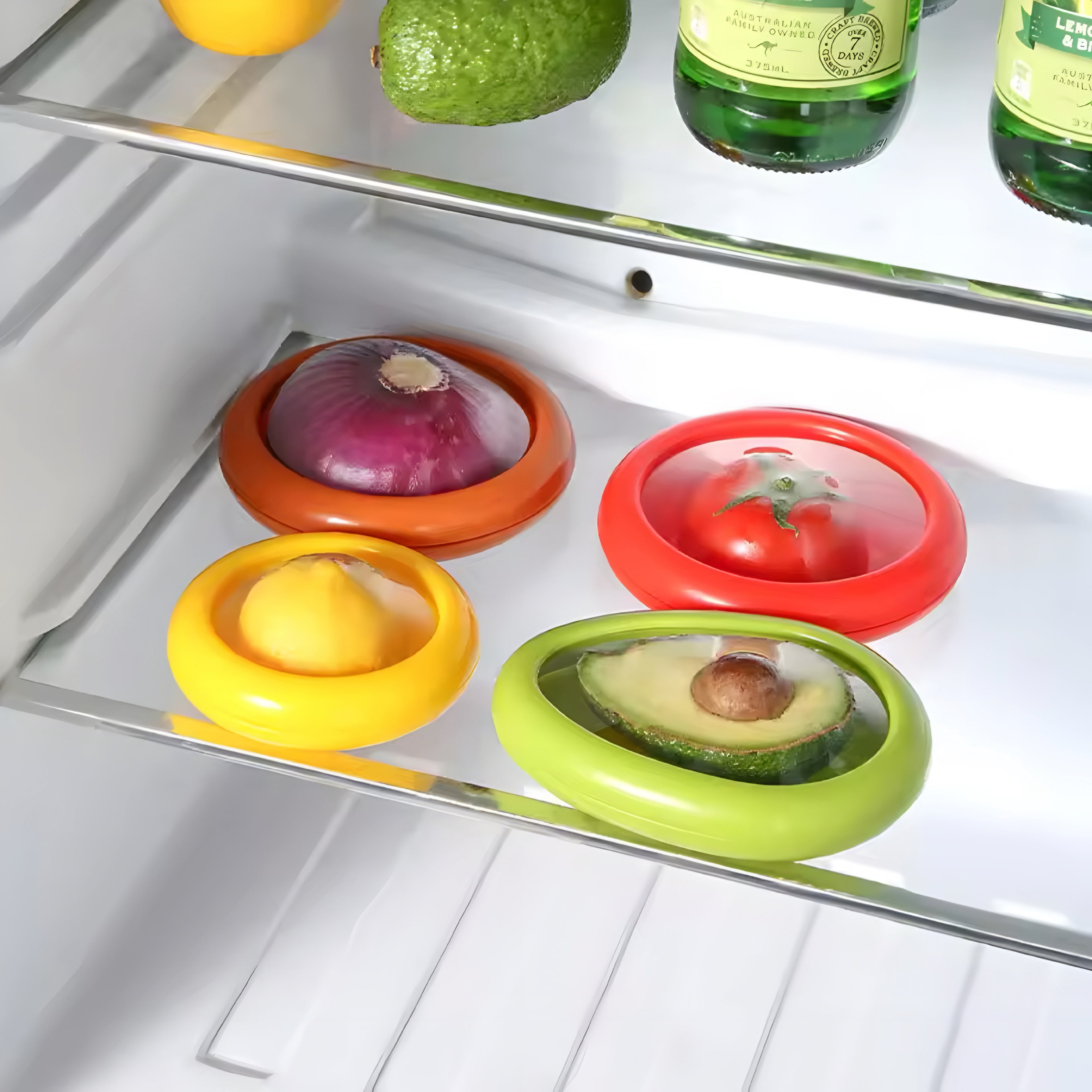 🥑 Contenedor Elástico para Frutas y Verduras – Frescura que Dura Más