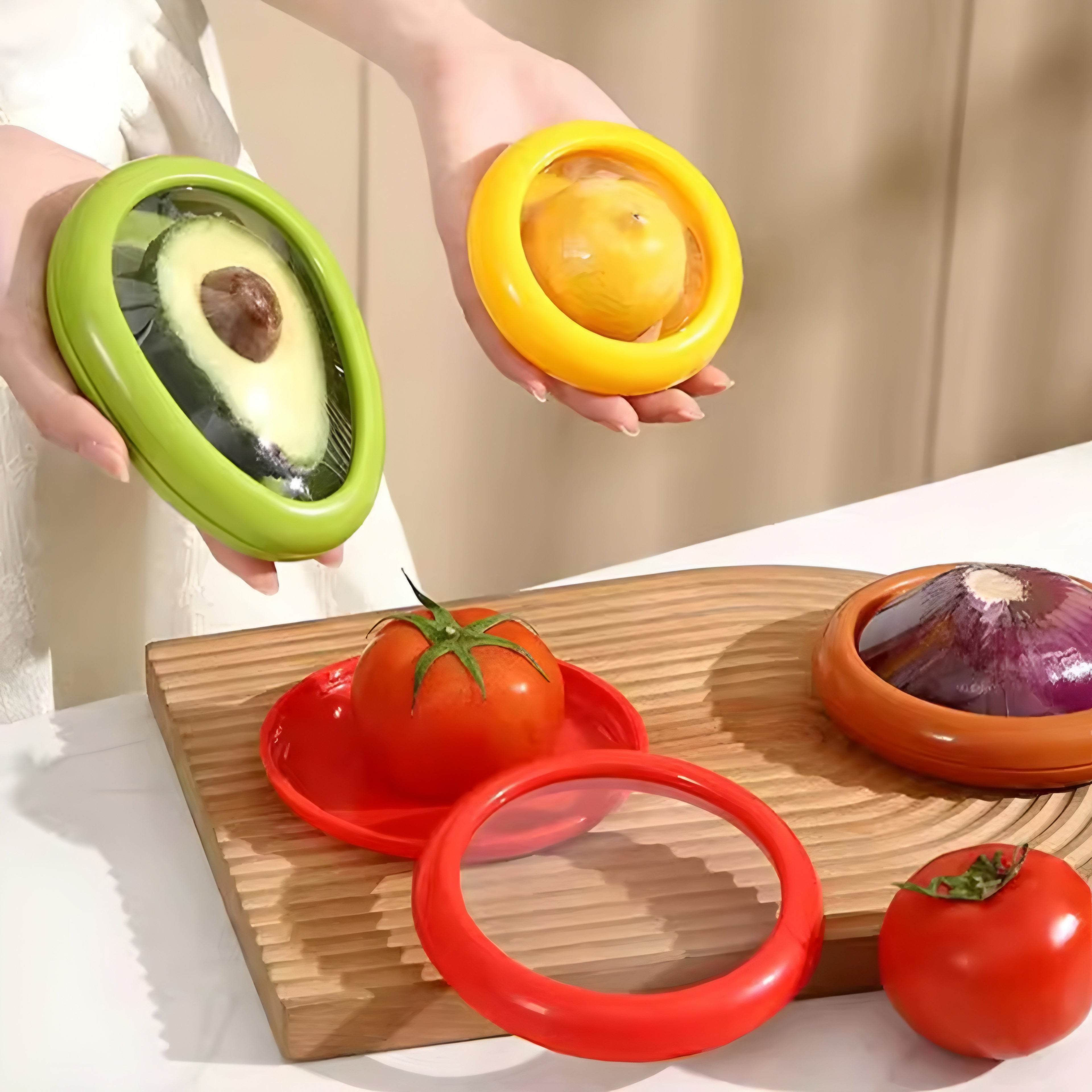 🥑 Contenedor Elástico para Frutas y Verduras – Frescura que Dura Más