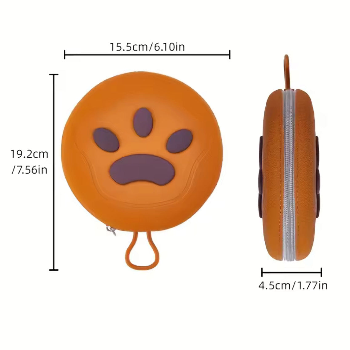Plato de Silicona Plegable 2 en 1 para Perros – Práctico y Portátil