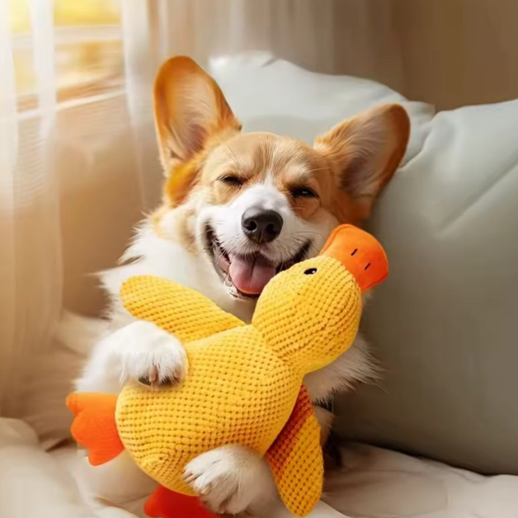 Juguete de Peluche Pato Dormilón para Perros