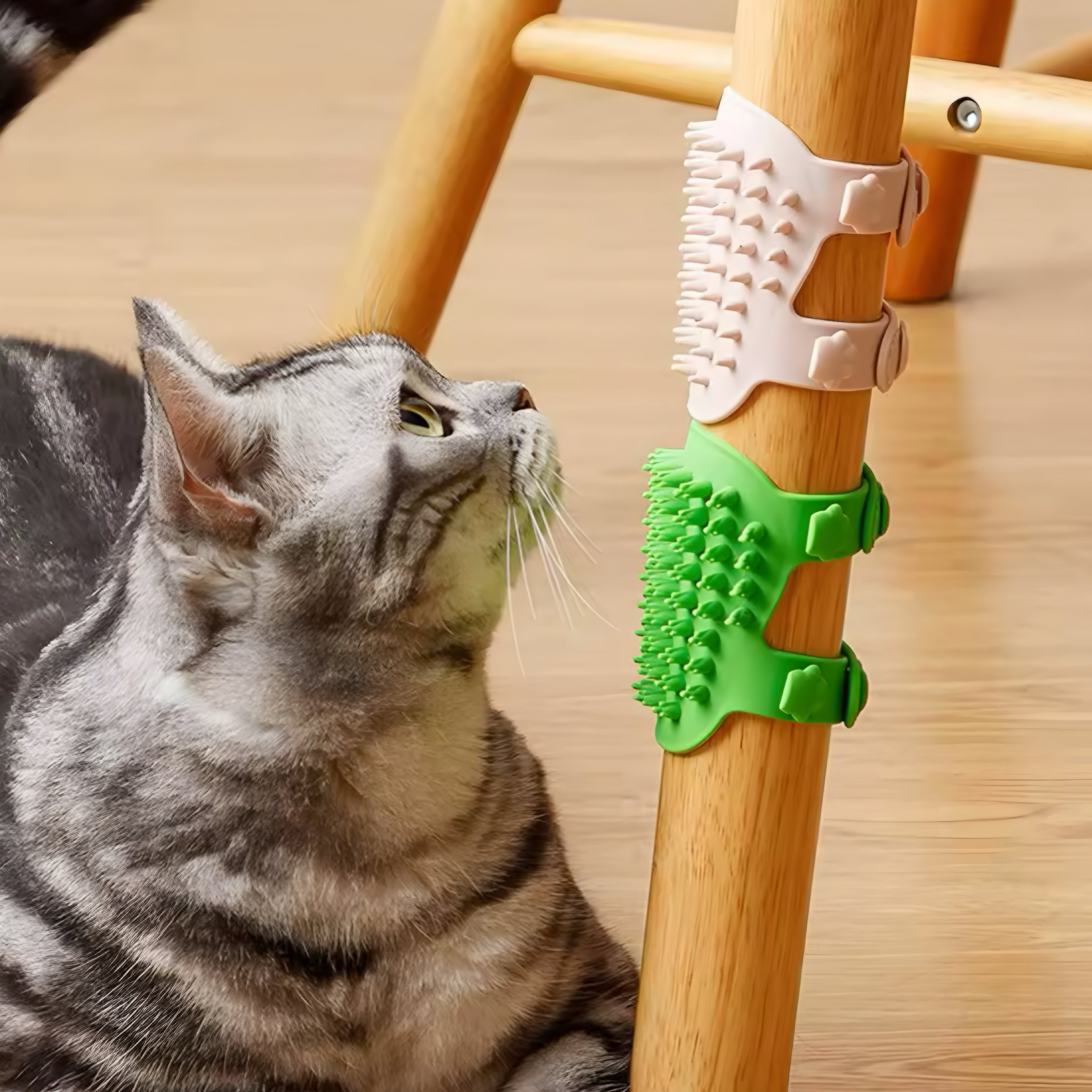 🐱 Cepillo de Masaje de Silicona para Gatos