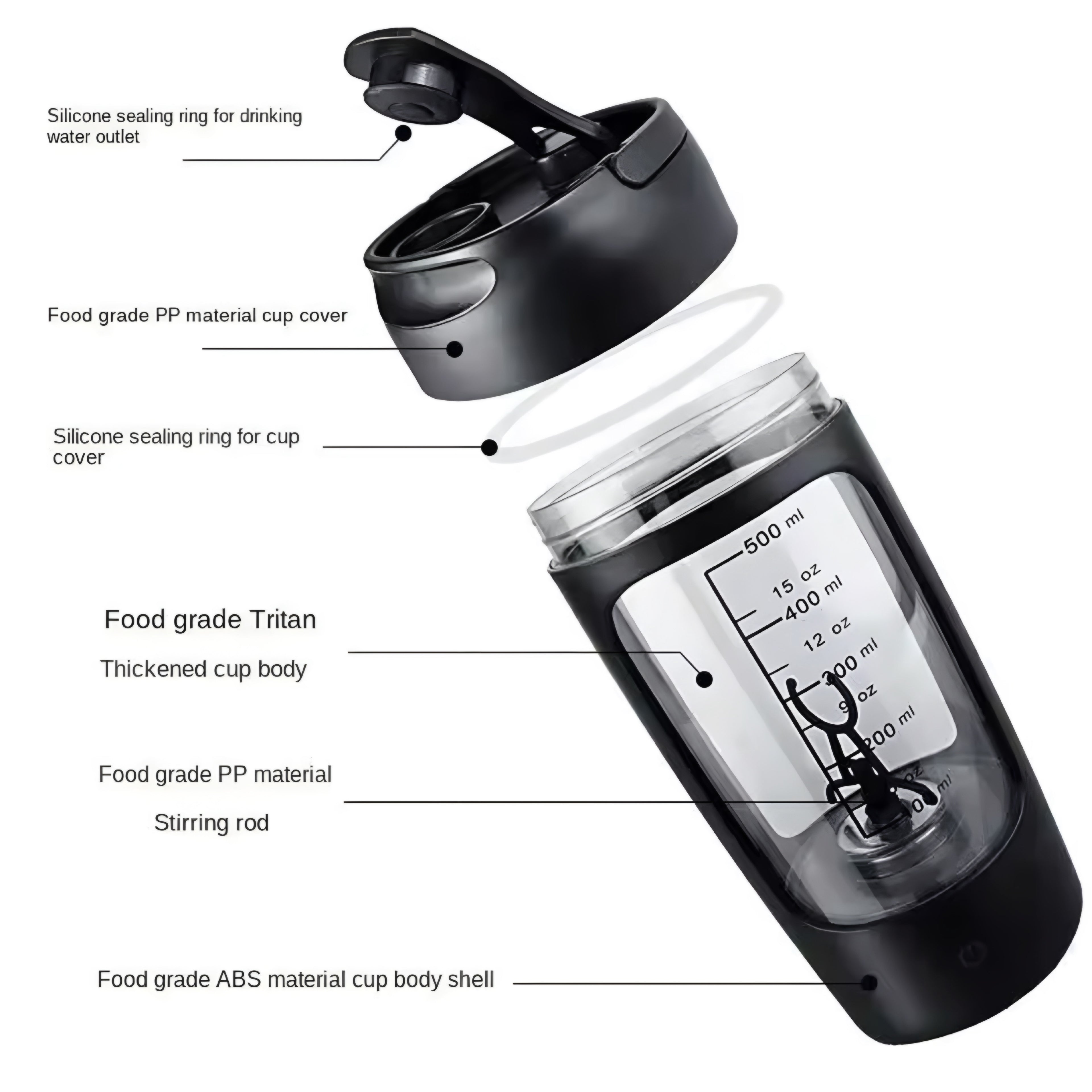 🥤 Shaker Mezclador Automático