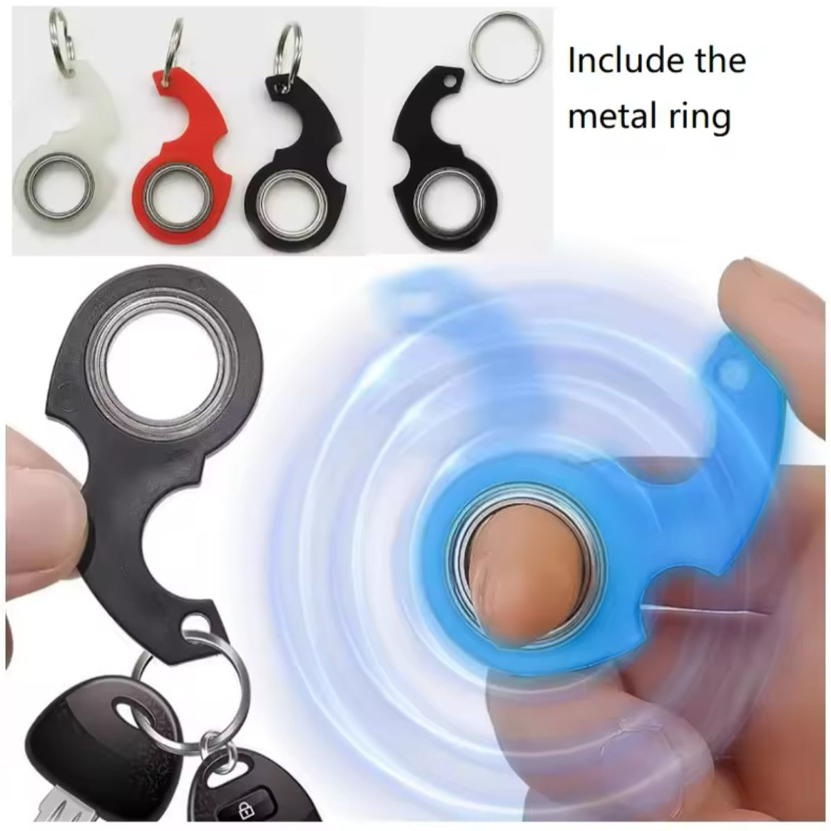 Llavero Fidget Spinner – Alivio del Estrés en Movimiento