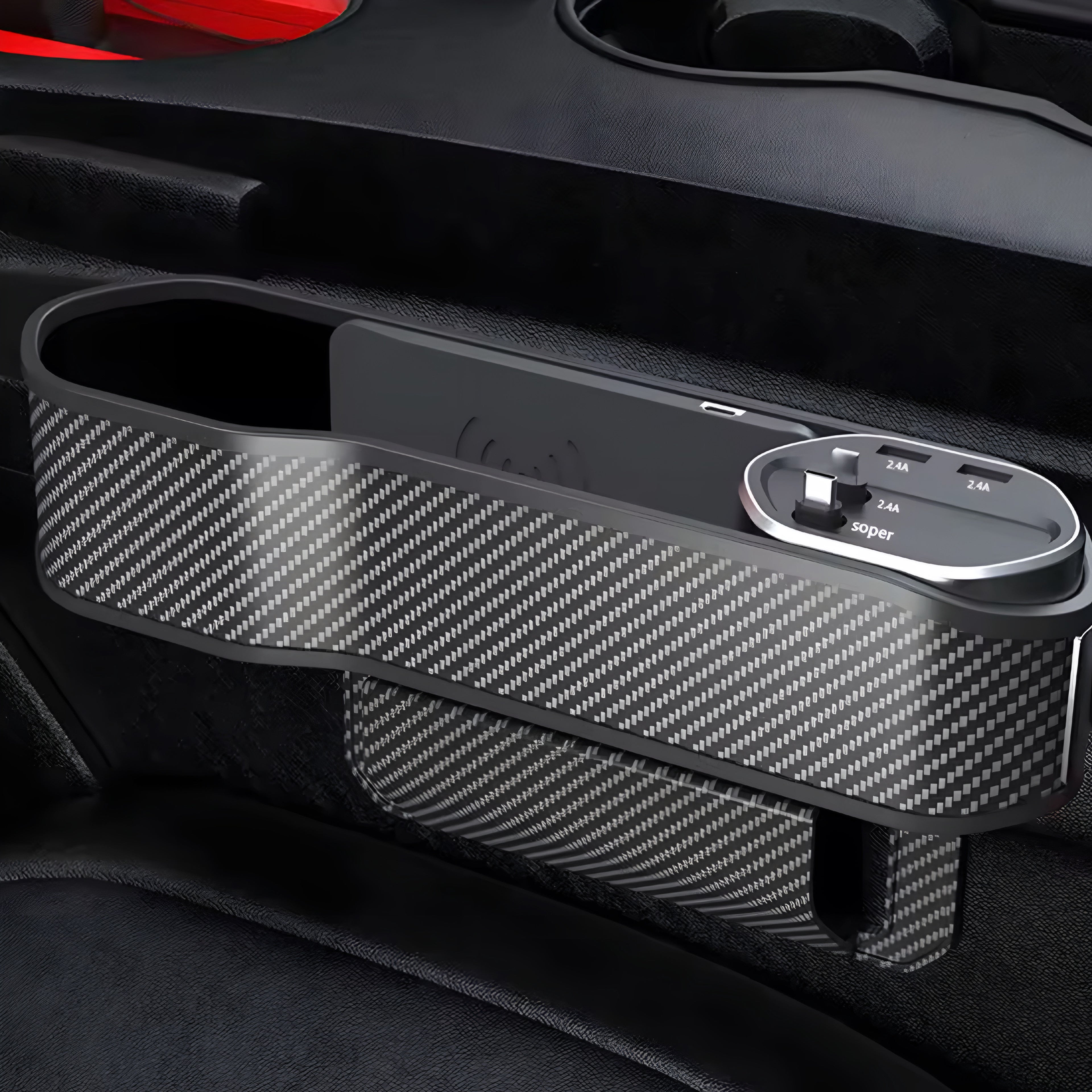 🚗 Organizador de Hueco para Asiento de Coche – Orden y Carga en Movimiento