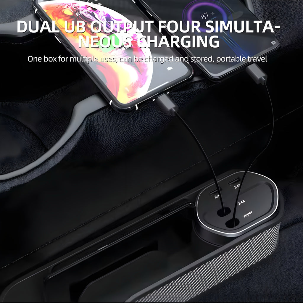 🚗 Organizador de Hueco para Asiento de Coche – Orden y Carga en Movimiento